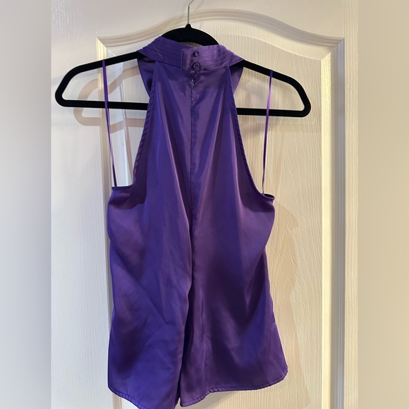 Guess purple satin halter top size M - Picture 6 of 7
